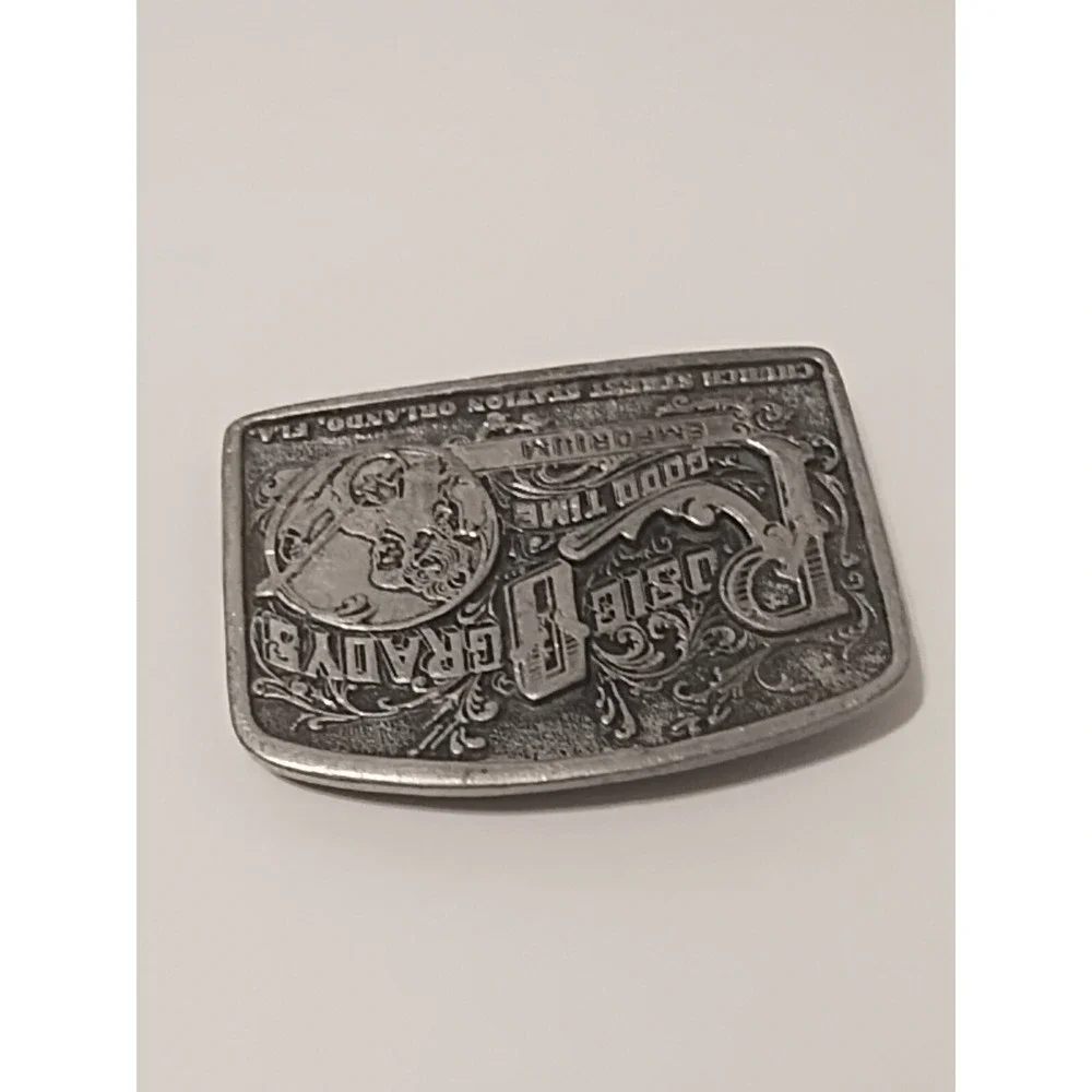 Vtg Belt Buckle Rosie O'Grady's Good Time Emporium Church Street Station